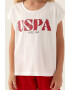 U.S. Polo Assn. Set de pantaloni scurti si tricou de bumbac cu imprimeu logo - Pled.ro