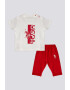 U.S. Polo Assn. Set de pantaloni si tricou de bumbac - 2 piese - Pled.ro