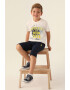 U.S. Polo Assn. Set de tricou de bumbac si bermude - Pled.ro