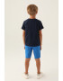 U.S. Polo Assn. Set de tricou de bumbac si bermude - Pled.ro