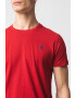 U.S. Polo Assn. Tricou cu decolteu la baza gatului si logo brodat - Pled.ro