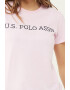 U.S. Polo Assn. Tricou de casa din bumbac cu imprimeu logo - Pled.ro