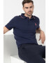 U.S. Polo Assn. Tricou polo cu detalii contrastante New Fluo - Pled.ro