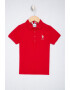 U.S. Polo Assn. Tricou polo cu logo brodat pe piept - Pled.ro