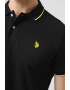 U.S. Polo Assn. Tricou polo de bumbac cu detalii contrastante - Pled.ro