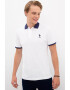 U.S. Polo Assn. Tricou polo din pique cu detalii contrastante - Pled.ro