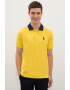 U.S. Polo Assn. Tricou polo din pique cu logo brodat - Pled.ro