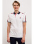 U.S. Polo Assn. Tricou polo regular fit cu maneci cu benzi logo contrastante - Pled.ro