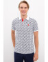 U.S. Polo Assn. Tricou polo slim fit cu model geometric - Pled.ro