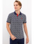 U.S. Polo Assn. Tricou polo slim fit cu model geometric - Pled.ro