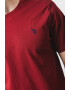 U.S. Polo Assn. U.S. Polo Assn Tricou de bumbac cu decolteu la baza gatului - Pled.ro