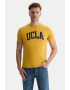 UCLA Tricou cu decolteu la baza gatului si imprimeu logo Culver - Pled.ro