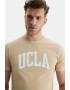 UCLA Tricou cu decolteu la baza gatului si imprimeu logo Culver - Pled.ro