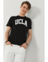 UCLA Tricou cu decolteu la baza gatului si imprimeu logo Culver - Pled.ro