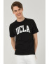 UCLA Tricou cu decolteu la baza gatului si imprimeu logo Culver - Pled.ro