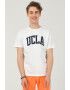 UCLA Tricou cu decolteu la baza gatului si imprimeu logo Culver - Pled.ro