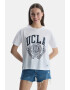 UCLA Tricou cu maneci cazute si imprimeu logo Avalon - Pled.ro