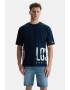 UCLA Tricou de bumbac cu imprimeu text Igniso - Pled.ro