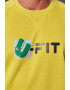 uFIT Bluza sport cu decolteu la baza gatului si imprimeu logo - Pled.ro