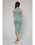 uFIT Rochie midi cambrata din amestec de bumbac - Pled.ro