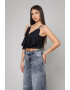 uFIT Top crop cu funda supradimensionata - Pled.ro