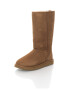 UGG Australia Cizme mid-calf de piele intoarsa Classic Tall Maro - Pled.ro