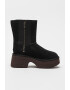 UGG Cizme medii din piele intoarsa Classic Twin - Pled.ro