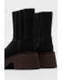 UGG Cizme medii din piele intoarsa Classic Twin - Pled.ro