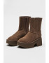 UGG Cizme medii din piele intoarsa Classic Twin - Pled.ro