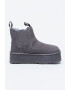 UGG Ghete Chelsea flatform de piele intoarsa cu segmente din material textil Neumel - Pled.ro