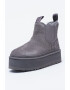 UGG Ghete Chelsea flatform de piele intoarsa cu segmente din material textil Neumel - Pled.ro