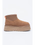 UGG Ghete de piele intoarsa cu segment din material textil Classic Mini Dipper - Pled.ro