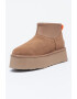 UGG Ghete de piele intoarsa cu segment din material textil Classic Mini Dipper - Pled.ro