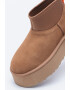 UGG Ghete de piele intoarsa cu segment din material textil Classic Mini Dipper - Pled.ro