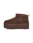 UGG Ghete de piele intoarsa fara inchidere Classic Ultra Mini - Pled.ro