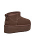 UGG Ghete de piele intoarsa fara inchidere Classic Ultra Mini - Pled.ro