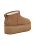 UGG Ghete de piele intoarsa fara inchidere Classic Ultra Mini - Pled.ro