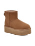 UGG Ghete flatform rezistente la apa din piele intoarsa Classic Mini - Pled.ro