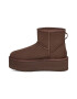 UGG Ghete flatform rezistente la apa din piele intoarsa Classic Mini - Pled.ro