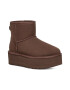 UGG Ghete flatform rezistente la apa din piele intoarsa Classic Mini - Pled.ro