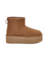 UGG Ghete flatform rezistente la apa din piele intoarsa Classic Mini - Pled.ro