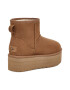 UGG Ghete flatform rezistente la apa din piele intoarsa Classic Mini - Pled.ro