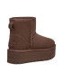 UGG Ghete flatform rezistente la apa din piele intoarsa Classic Mini - Pled.ro