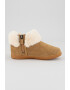 UGG Ghete slip-on de piele intoarsa si blana sintetica - Pled.ro