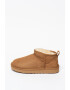 UGG Ghete slip-on din piele intoarsa Classic Ultra Mini - Pled.ro