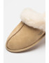 UGG Papuci de casa de piele intoarsa cu garnituri de piele de oaie Scuffette II - Pled.ro