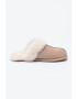 UGG Papuci de casa de piele intoarsa cu garnituri de piele de oaie Scuffette II - Pled.ro