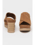 UGG Papuci wedge de piele intoarsa Abbot - Pled.ro