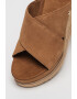 UGG Papuci wedge de piele intoarsa Abbot - Pled.ro