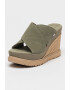 UGG Papuci wedge de piele intoarsa Abbot - Pled.ro